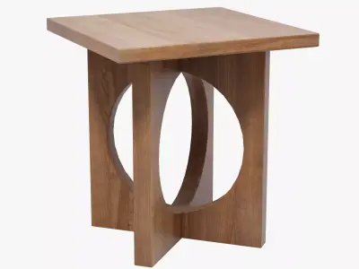 Modern Accent End Table 3D model