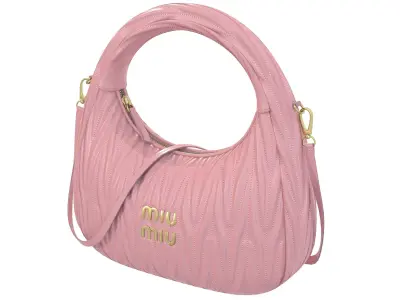 Miu Miu Wander Matelasse Hobo Bag Low-poly 3D model
