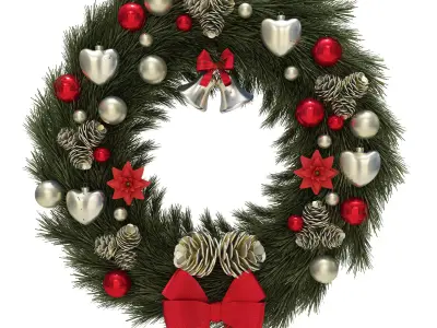 christmas wreath 3D model
