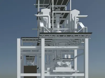 Industrial building 23ZZ26 3D model