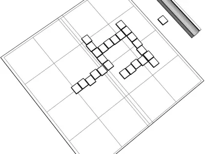 Scrabble Board Game 3D model