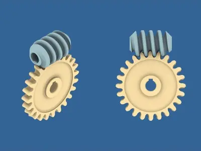 Worm Gear Collection 02 3D print model