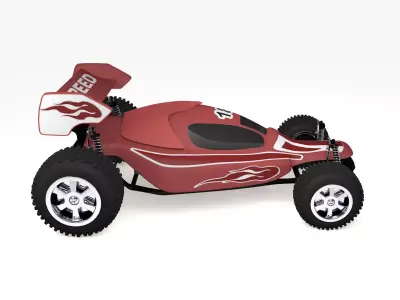 Racing Car Toy Low-poly 3D model