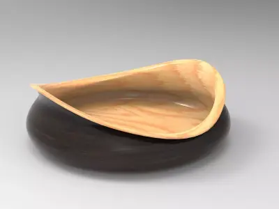 Nana Tray-2 Low-poly 3D model