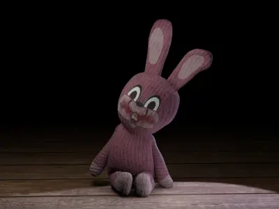 Rabbit bunny Low-poly 3D model