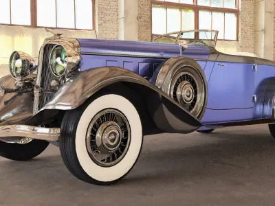 Chrysler Imperial 1932 Low-poly 3D model