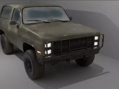1986 Chevy Truck Low-poly 3D model