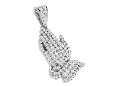 Pray Diamond Pendant 4049 3D print model