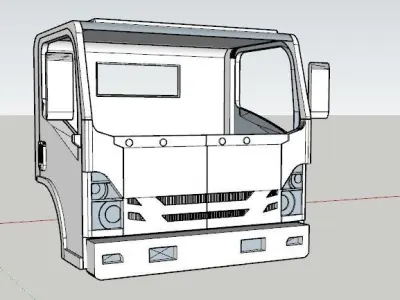 Isuzu truck RC Giga NMR STL 3D print model