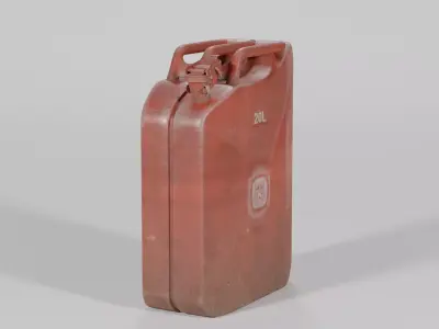 Old Jerry Can 20L Low-poly 3D model