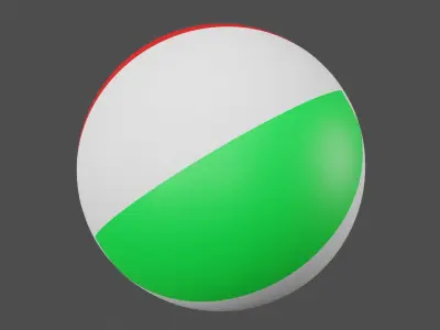 Beach Ball Low-poly 3D model buy