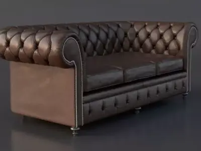 Chesterfield Couch 3D model
