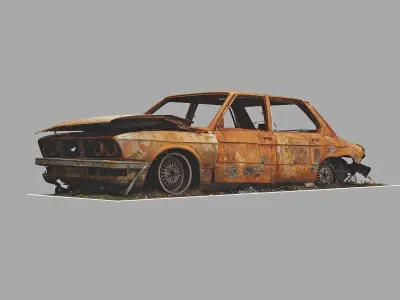 Car1 burned 3D model