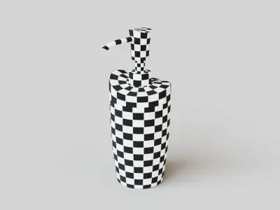 Wooden Soap Dispenser Low-poly 3D model