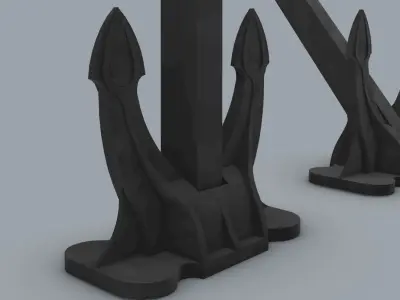 Ship Anchor  3D print model
