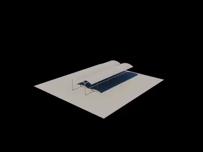 Car parking shade 3D model