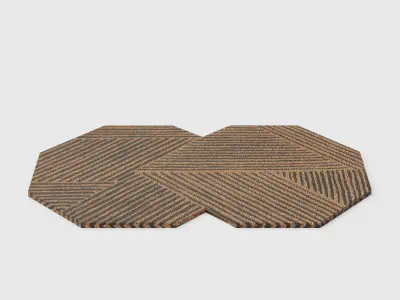 Seldon Doormat By Anthropologie 3D model