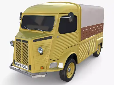 Generic 40s Van Pick Up v1 3D model