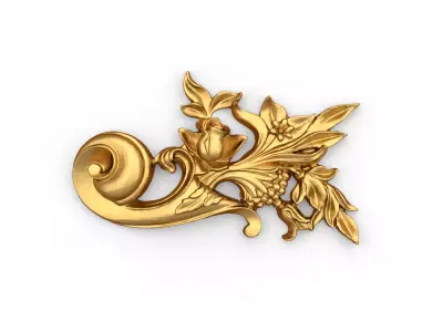 Classic decor ornament carved 28  3D model