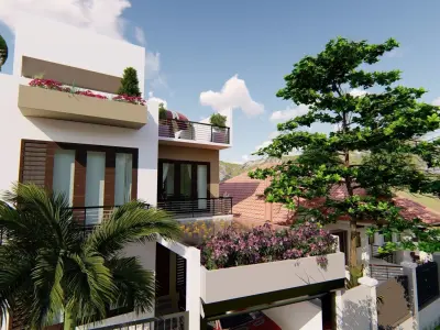 House 3d model 3D model modern design in philippines 3D model