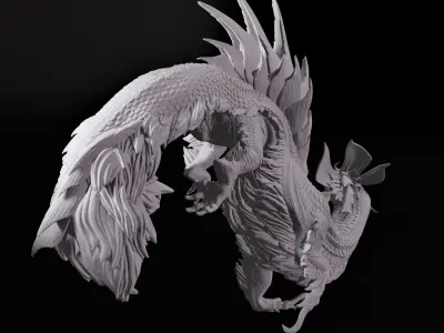 Mizutsune Monster Hunter Fan Art 3D print model
