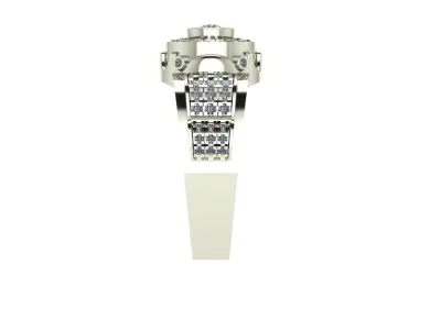 GENTS RING WITH SIZE USA 10 NO 3D model