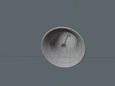 Golden Bell Low-poly 3D model