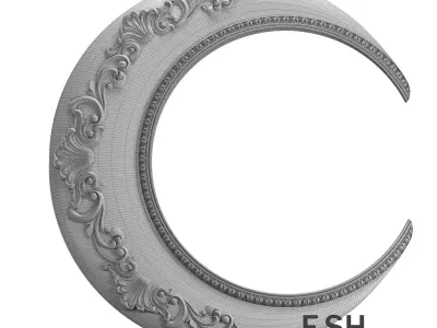 Moon decor 005 005 3D print model