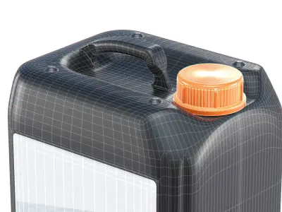 5L Plastic Jerrycan 3D model