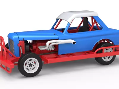 New Zealand Vintage Stock car Scale 1 to 25 3D print model
