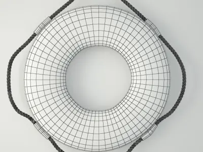 Vintage Life Preserver 3 3D model