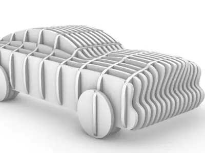 parametric cars 3D print model