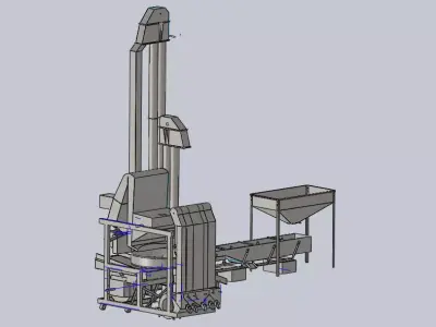 Dry Coffee Huller 3D model