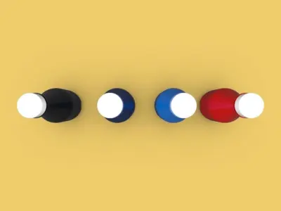 BOTTLE 350 ml including technical drawings 3D model