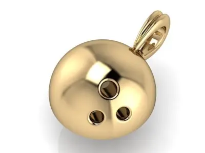 Bowling Ball Pendant  3D print model
