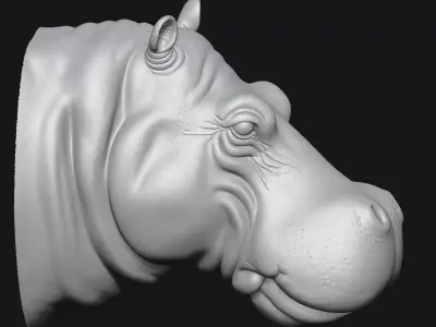 Hippopotamus 3D print model