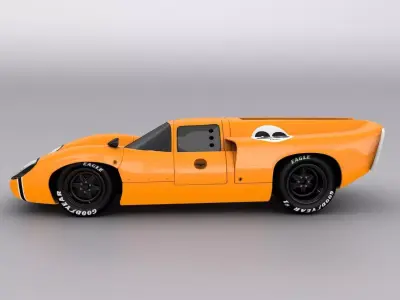Le Mans Classic Sport Car 3D model