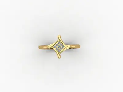 gold ring pint jewelry model 3d stl 3D print model order