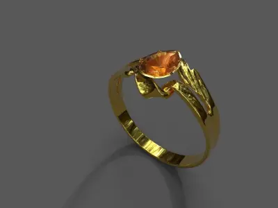 High-Quality 3D Ring Model Low-poly 3D model 30