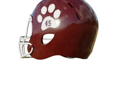 American Football Helmet 05 Low-poly 3D model