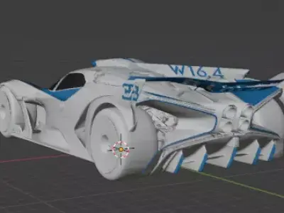 buggati bolide 3D print model