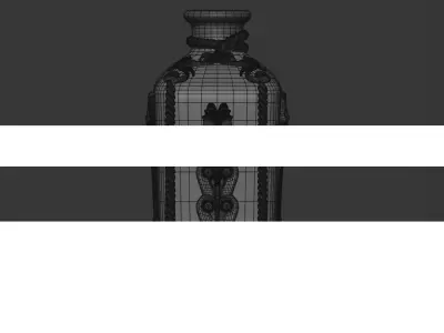 Poison Bottle Low-poly 3D model