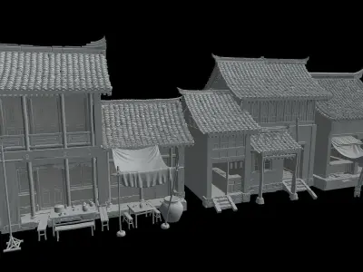 Ancient architecture Chinese ancient architecture 3D model 3D model