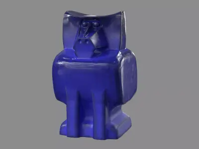 Cobalt Baboon 3D model