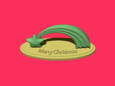 Merry Christmas Comet Free 3D model