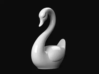 Swan Sculpture 3D print model
