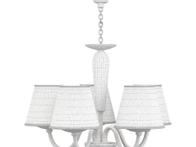 Wranovsky chandelier Low-poly 3D model