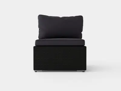 Caracas Lounge Set Corner Mid Low-poly 3D model