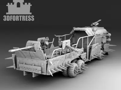 Cabriolet bus 3D print model