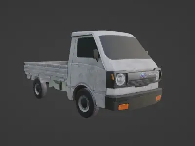 Subaru Sambar Pick Up Low-poly 3D model